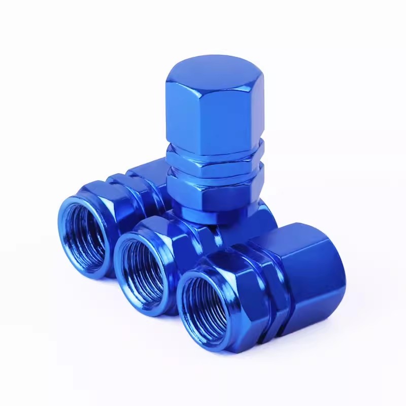 Asign Aluminum Valve Stem Caps For Universal Use Royal Blue