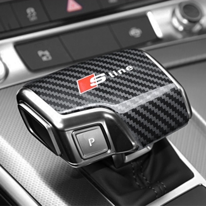 Asign Carbon Fiber Shift Knob Cover For Audi A6/S6/A7/A8/Q7/Q8, Premium Quality, Easy Install