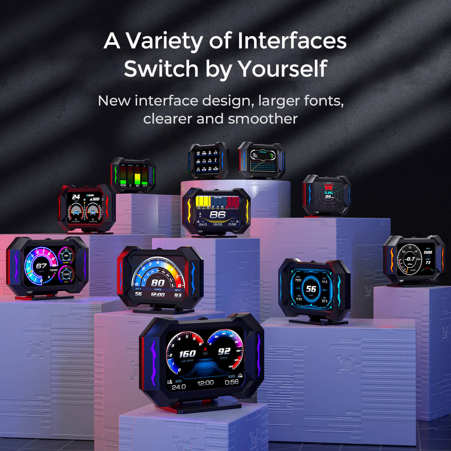 Asign P25 Smart HUD with OBD2+GPS, G-Meter & Inclinometer For All Car