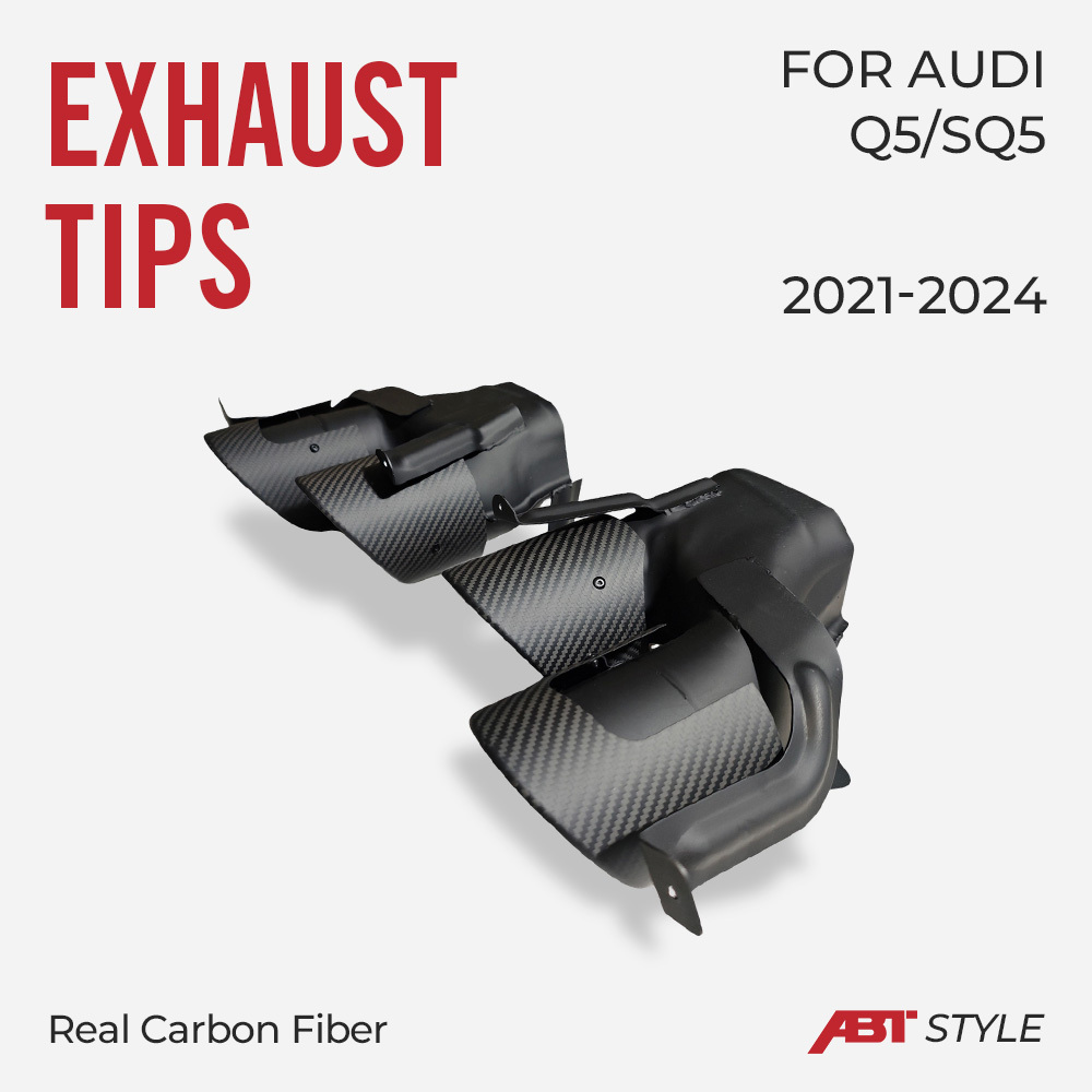 Asign Carbon Fiber Exhaust Tips For B9.5 2021-2024 Audi Q5/SQ5