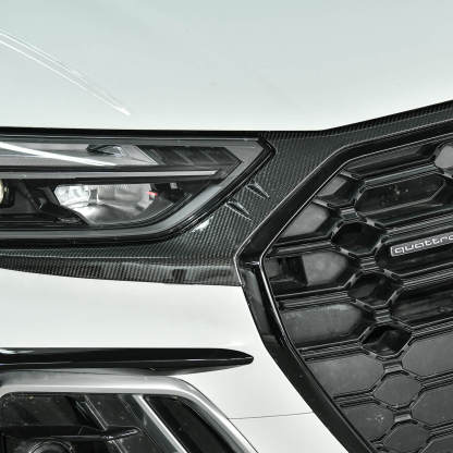Asign Real Carbon Fiber Front Bumper Lid Molding Cover Trim For Audi Q5