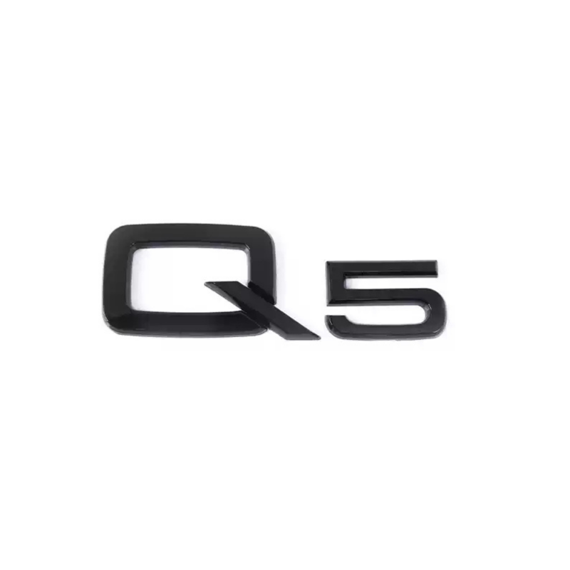 Asign Audi Blackout Rear Emblem Replacement Black Audi Lettering Badge For All Models - A3 to A8 S3 to S8 Q3 Q5 Q7 SQ RS