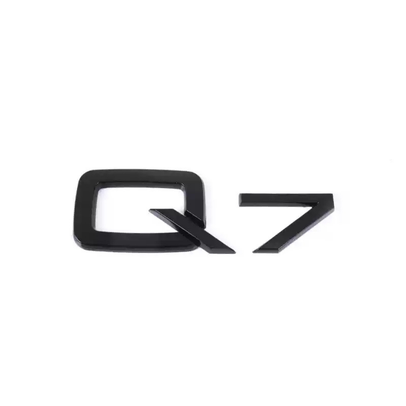 Asign Audi Blackout Rear Emblem Replacement Black Audi Lettering Badge For All Models - A3 to A8 S3 to S8 Q3 Q5 Q7 SQ RS