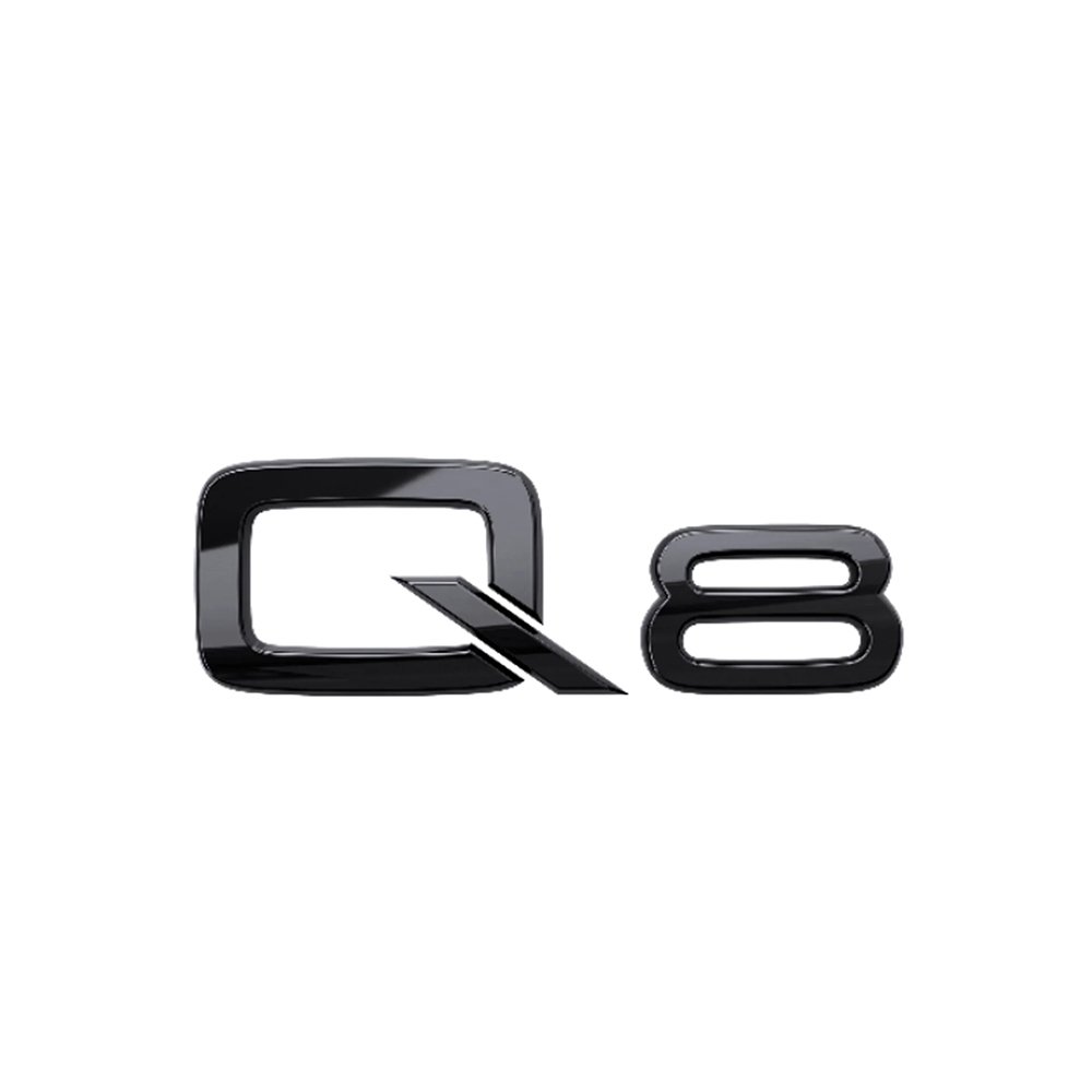 Asign Blackout Rear Emblem Replacement Black Audi Lettering Badge For All Audi Models - A4 A5 S4 S5 Q3 Q5 Q7 RS7