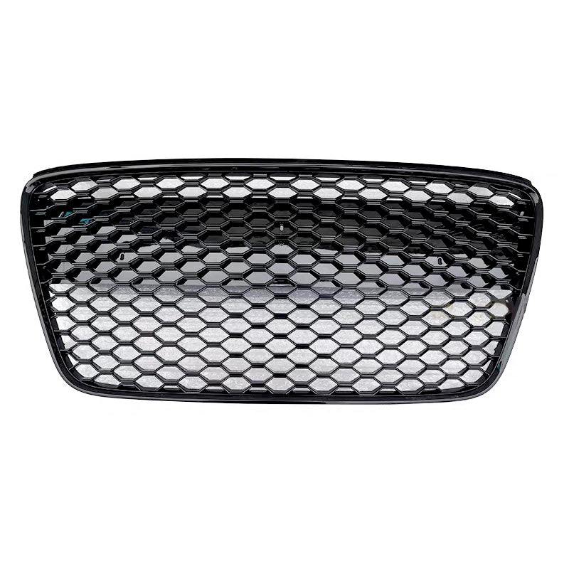 Gloss black frame and black honeycomb grille for Audi R8 Type 42