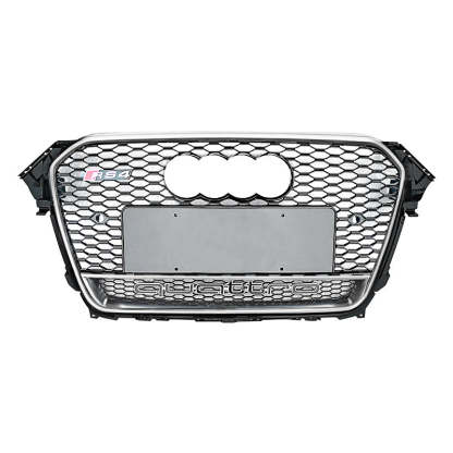 2013-2016 Audi RS4 Honeycomb Grille With Quattro In Lower Mesh For Audi A4 S4 B8.5