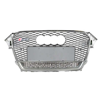 2013-2016 Audi RS4 Honeycomb Grille With Quattro In Lower Mesh For Audi A4 S4 B8.5