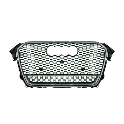 2013-2016 Audi RS4 Honeycomb Grille With Quattro In Lower Mesh For Audi A4 S4 B8.5