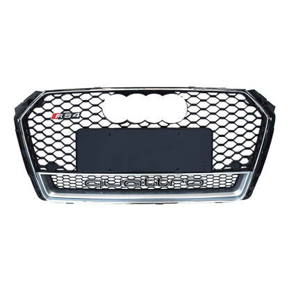 2017-2019 Audi RS4 Honeycomb Front Grille With Lower Mesh Quattro For Audi A4 S4 B9