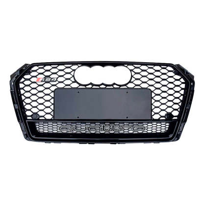 2017-2019 Audi RS4 Honeycomb Front Grille With Lower Mesh Quattro For Audi A4 S4 B9
