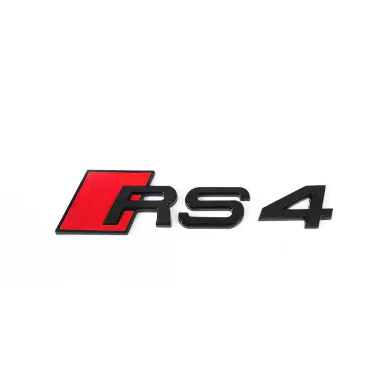 Asign Audi Blackout Rear Emblem Replacement Black Audi Lettering Badge For All Models - A3 to A8 S3 to S8 Q3 Q5 Q7 SQ RS