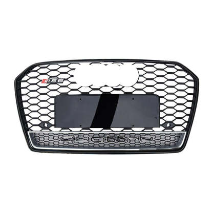 2016-2018 Audi RS6 Honeycomb Grille With Lower Mesh Quattro For Audi A6 S6 C7.5