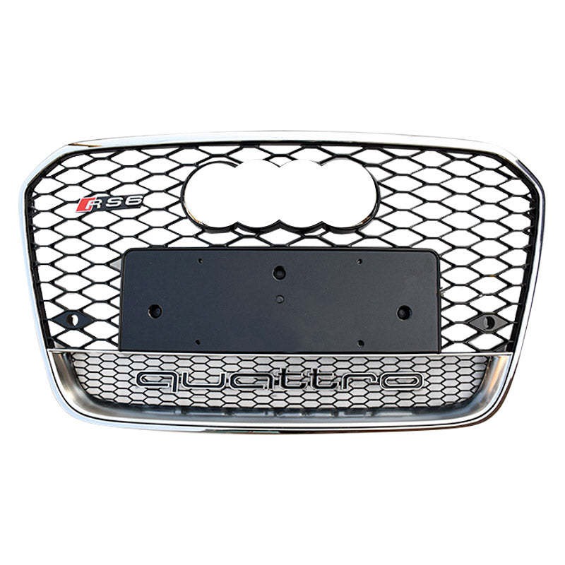 2012-2015 Audi RS6 Honeycomb Grille With Lower Mesh Quattro For Audi A6 S6 C7