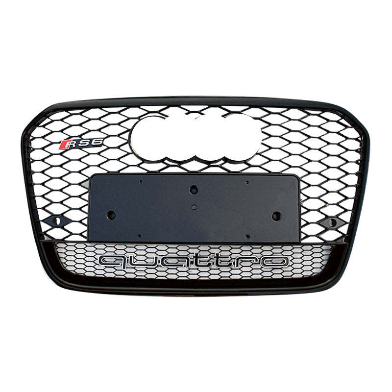2012-2015 Audi RS6 Honeycomb Grille With Lower Mesh Quattro For Audi A6 S6 C7