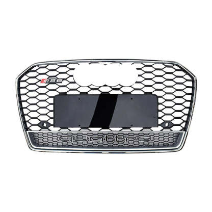 2016-2018 Audi RS6 Honeycomb Grille With Lower Mesh Quattro For Audi A6 S6 C7.5