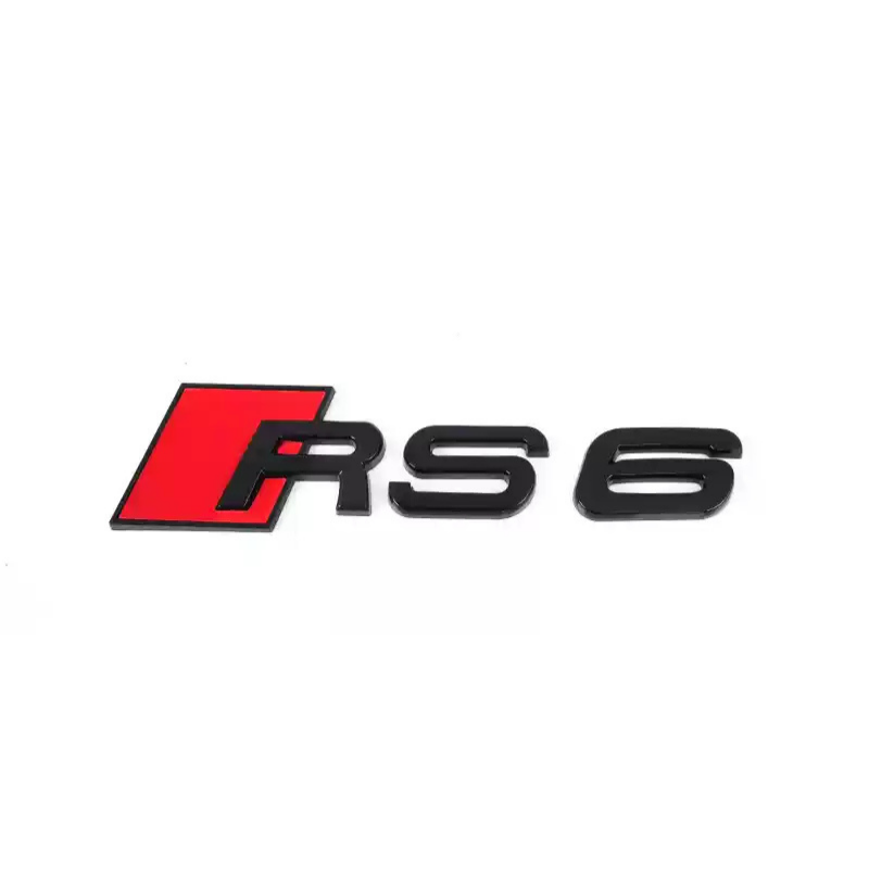 Asign Audi Blackout Rear Emblem Replacement Black Audi Lettering Badge For All Models - A3 to A8 S3 to S8 Q3 Q5 Q7 SQ RS