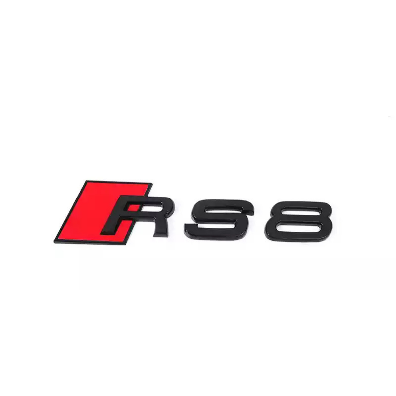 Asign Audi Blackout Rear Emblem Replacement Black Audi Lettering Badge For All Models - A3 to A8 S3 to S8 Q3 Q5 Q7 SQ RS