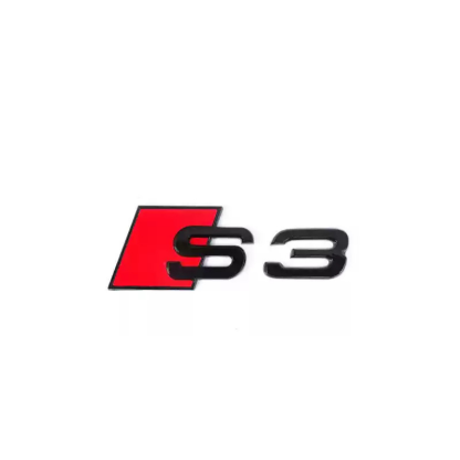 Asign Audi Blackout Rear Emblem Replacement Black Audi Lettering Badge For All Models - A3 to A8 S3 to S8 Q3 Q5 Q7 SQ RS