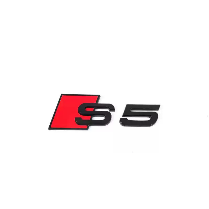 Asign Audi Blackout Rear Emblem Replacement Black Audi Lettering Badge For All Models - A3 to A8 S3 to S8 Q3 Q5 Q7 SQ RS