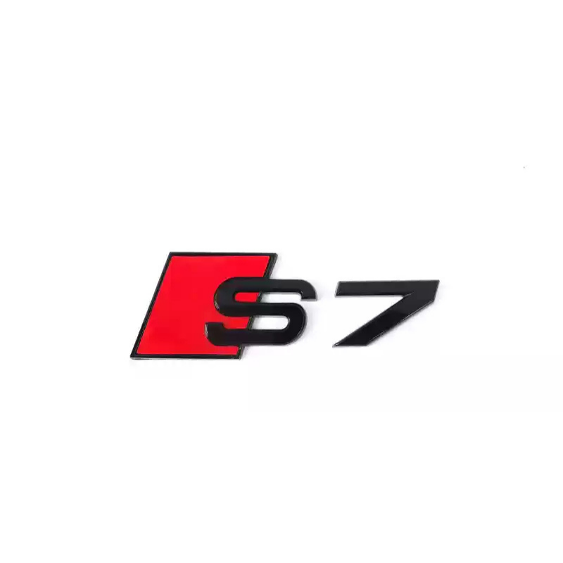 Asign Audi Blackout Rear Emblem Replacement Black Audi Lettering Badge For All Models - A3 to A8 S3 to S8 Q3 Q5 Q7 SQ RS