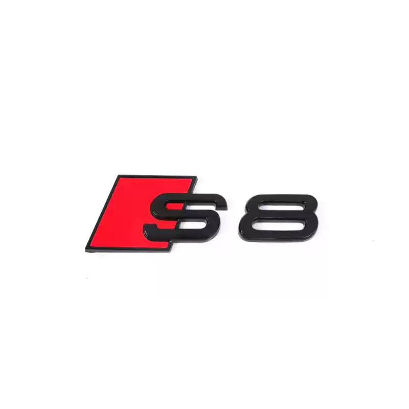 Asign Audi Blackout Rear Emblem Replacement Black Audi Lettering Badge For All Models - A3 to A8 S3 to S8 Q3 Q5 Q7 SQ RS