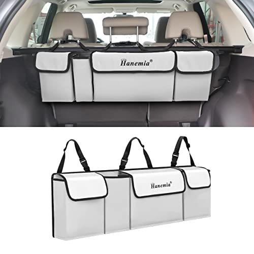 Asign Waterproof Collapsible Car Trunk & Backseat Organizer for SUV, Truck, MPV – 4-Pocket Cargo Storage Bag
