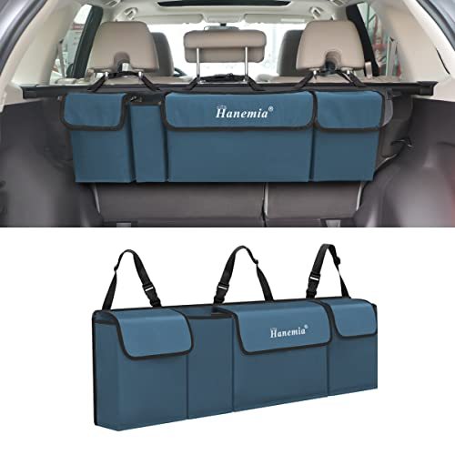 Asign Waterproof Collapsible Car Trunk & Backseat Organizer for SUV, Truck, MPV – 4-Pocket Cargo Storage Bag