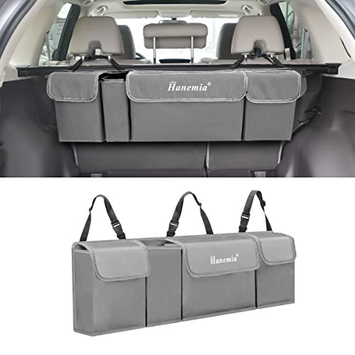 Asign Waterproof Collapsible Car Trunk & Backseat Organizer for SUV, Truck, MPV – 4-Pocket Cargo Storage Bag