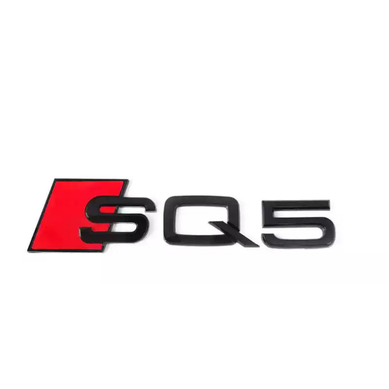 Asign Audi Blackout Rear Emblem Replacement Black Audi Lettering Badge For All Models - A3 to A8 S3 to S8 Q3 Q5 Q7 SQ RS