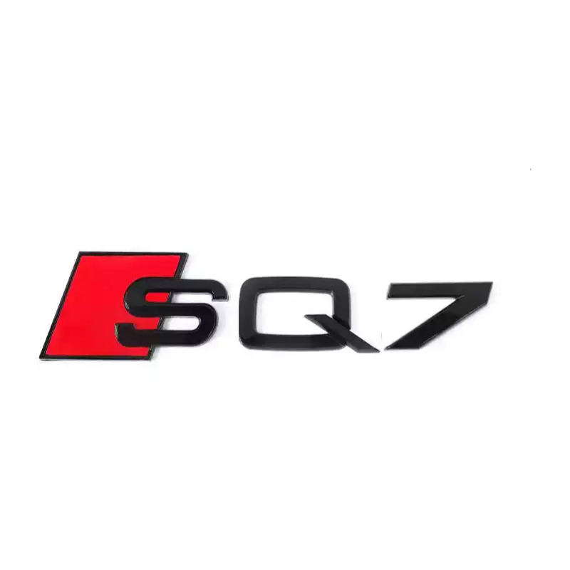 Asign Audi Blackout Rear Emblem Replacement Black Audi Lettering Badge For All Models - A3 to A8 S3 to S8 Q3 Q5 Q7 SQ RS