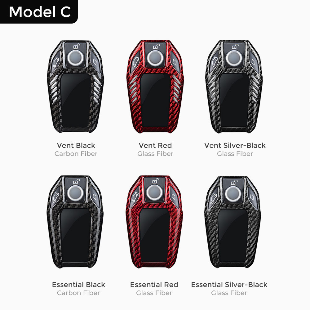 Asign Carbon Fiber Car Key Fob Cover Shell Case For BMW Keys