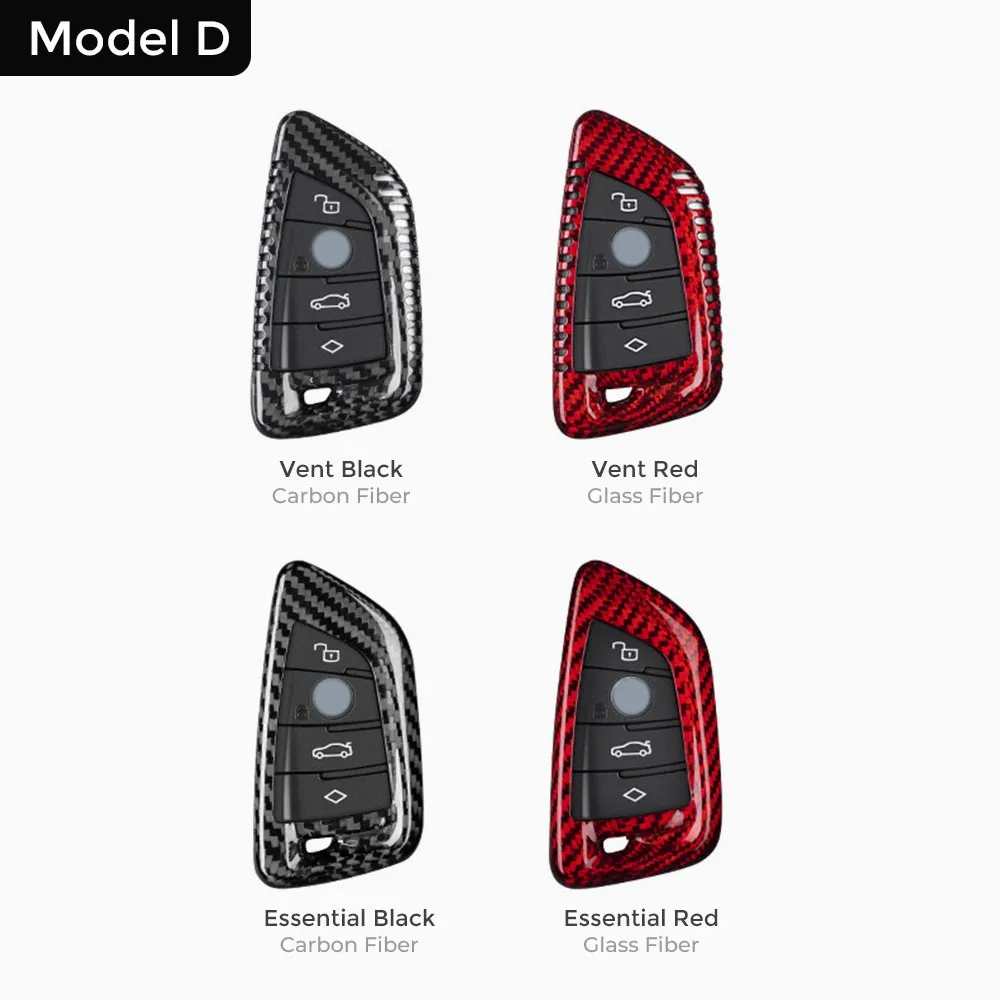 Asign Carbon Fiber Car Key Fob Cover Shell Case For BMW Keys