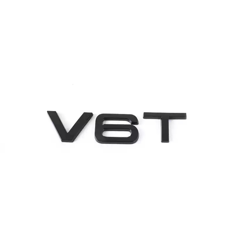 Asign Audi Blackout Rear Emblem Replacement Black Audi Lettering Badge For All Models - A3 to A8 S3 to S8 Q3 Q5 Q7 SQ RS