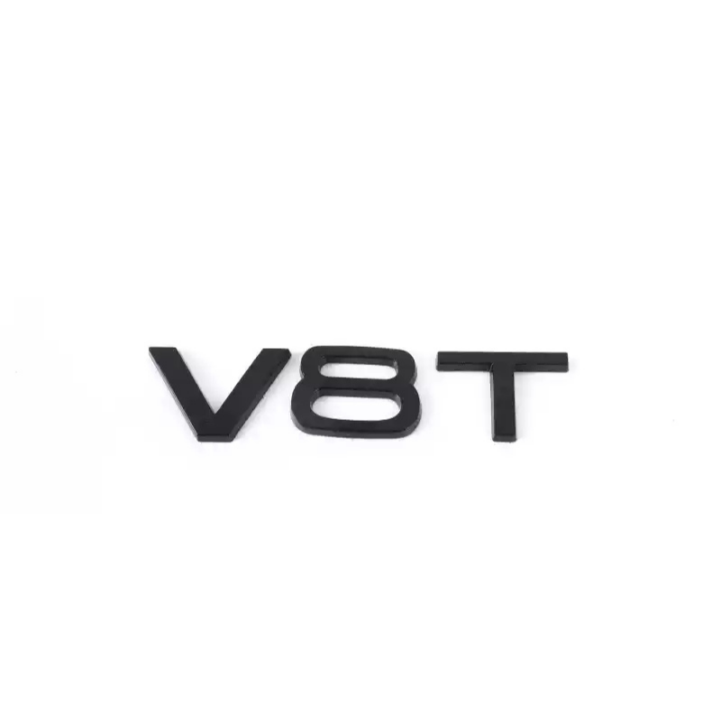 Asign Audi Blackout Rear Emblem Replacement Black Audi Lettering Badge For All Models - A3 to A8 S3 to S8 Q3 Q5 Q7 SQ RS