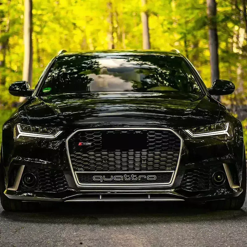 2012-2015 Audi RS6 Honeycomb Grille With Lower Mesh Quattro For Audi A6 S6 C7