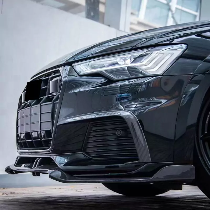 Carbon Fiber Lower Front Lip Splitter For Audi A6 Allroad C8 2020-ON