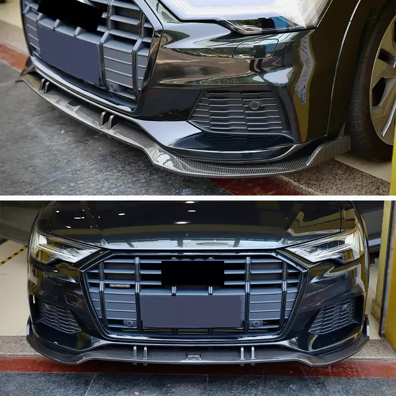 Carbon Fiber Lower Front Lip Splitter For Audi A6 Allroad C8 2020-ON