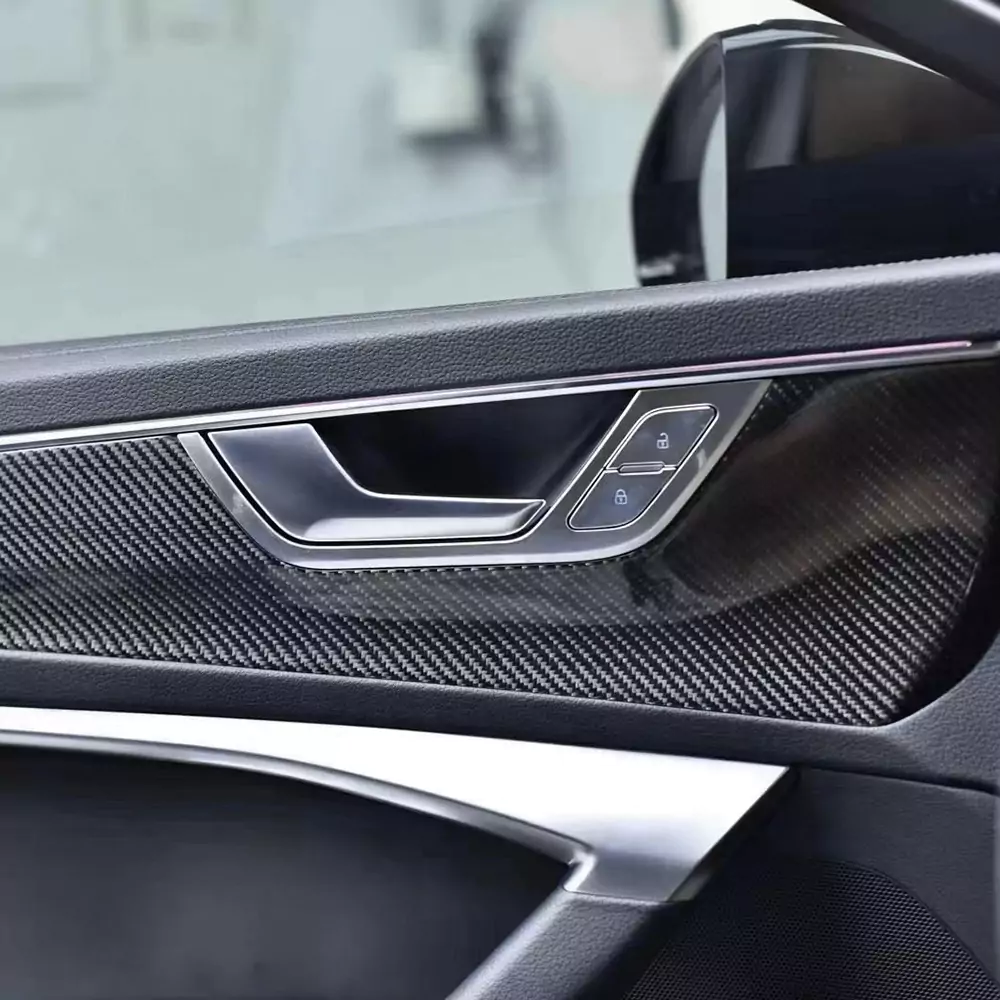 Asign Carbon Fiber Interior Trim Set – 9-Piece Kit, Fits A6, S6