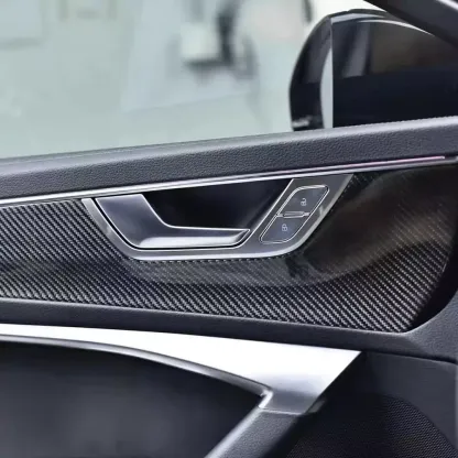 Asign Carbon Fiber Interior Trim Set – 9-Piece Kit, Fits A6, S6