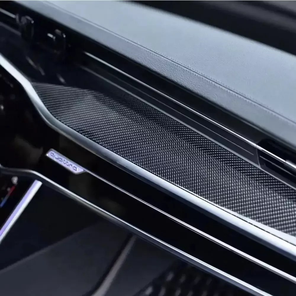 Asign Carbon Fiber Interior Trim Set – 9-Piece Kit, Fits A6, S6