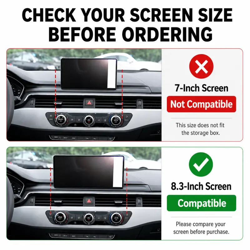 Asign Behind-Screen Dashboard Storage Box for Audi A4 A5 Q5