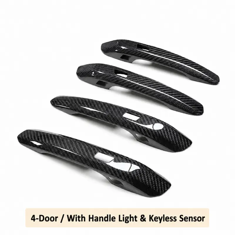 Asign Dry Carbon Fiber Exterior Door Handle Covers for Audi A4 S4 A5 S5 RS4 RS5 Q5