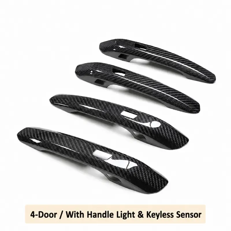 Asign Dry Carbon Fiber Exterior Door Handle Covers for Audi A4 S4 A5 S5 RS4 RS5 Q5