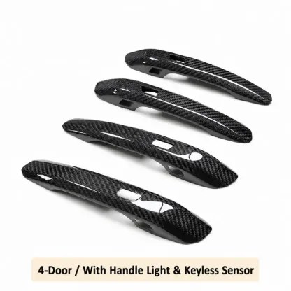 Asign Dry Carbon Fiber Exterior Door Handle Covers for Audi A4 S4 A5 S5 RS4 RS5 Q5