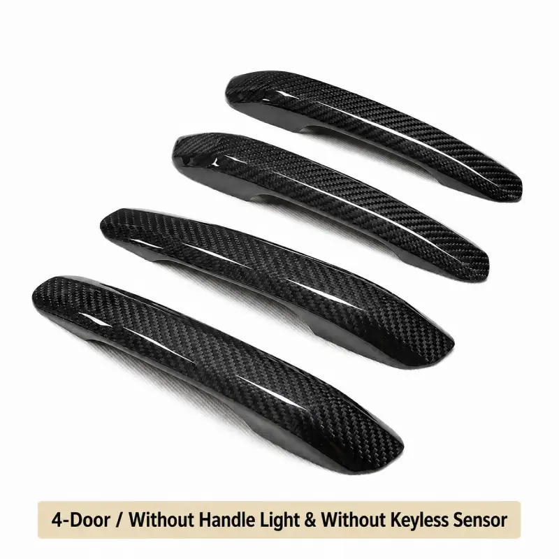 Asign Dry Carbon Fiber Exterior Door Handle Covers for Audi A4 S4 A5 S5 RS4 RS5 Q5