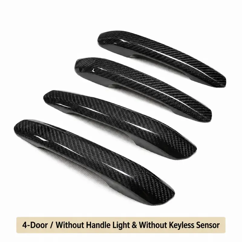 Asign Dry Carbon Fiber Exterior Door Handle Covers for Audi A4 S4 A5 S5 RS4 RS5 Q5