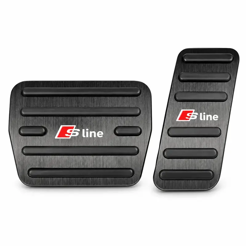 Asign Carbon Fiber Gas & Brake Pedal Covers for Audi A3/A4/A5/A6/Q2/Q3/Q5/TT — 2-Piece No-Drill Set