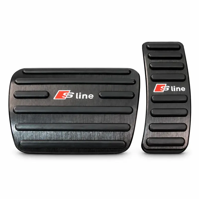 Asign Carbon Fiber Gas & Brake Pedal Covers for Audi A3/A4/A5/A6/Q2/Q3/Q5/TT — 2-Piece No-Drill Set