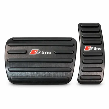 Asign Carbon Fiber Gas & Brake Pedal Covers for Audi A3/A4/A5/A6/Q2/Q3/Q5/TT — 2-Piece No-Drill Set