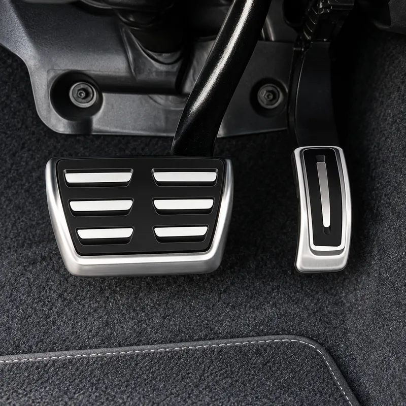 Asign Stainless Steel Gas & Brake Pedal Covers for Audi — 2-Piece Set